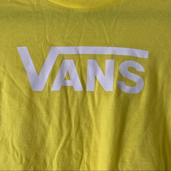 Vans Kids Classic Yellow & White T-Shirt - Size X-Large (16) - Picture 2 of 6